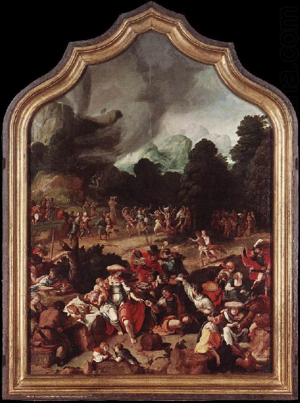 Lucas van Leyden ipping of the Golden Calf china oil painting image